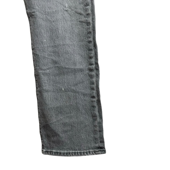 Levi's 501 Original Fit Grey Straight Leg Retro Rigid Denim Jeans Button Fly 36 - Picture 9 of 16